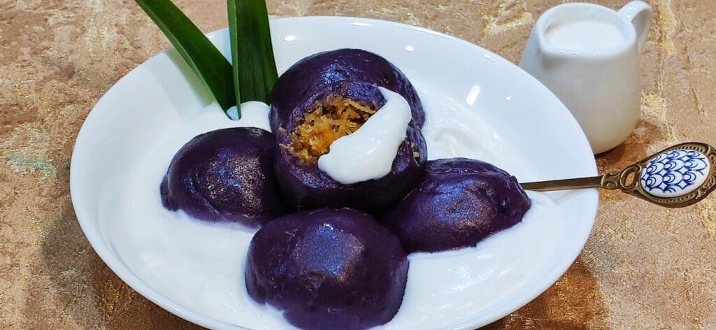 purple yam balls