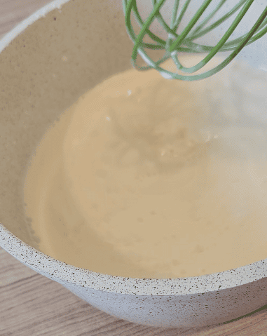 whisk all the ingredients in a sauce pan