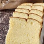 a photo of cream cheese chiffon cake slices.