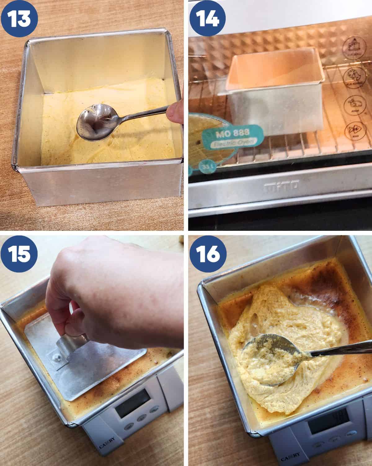 Step by step photos of baking the lapis legit.