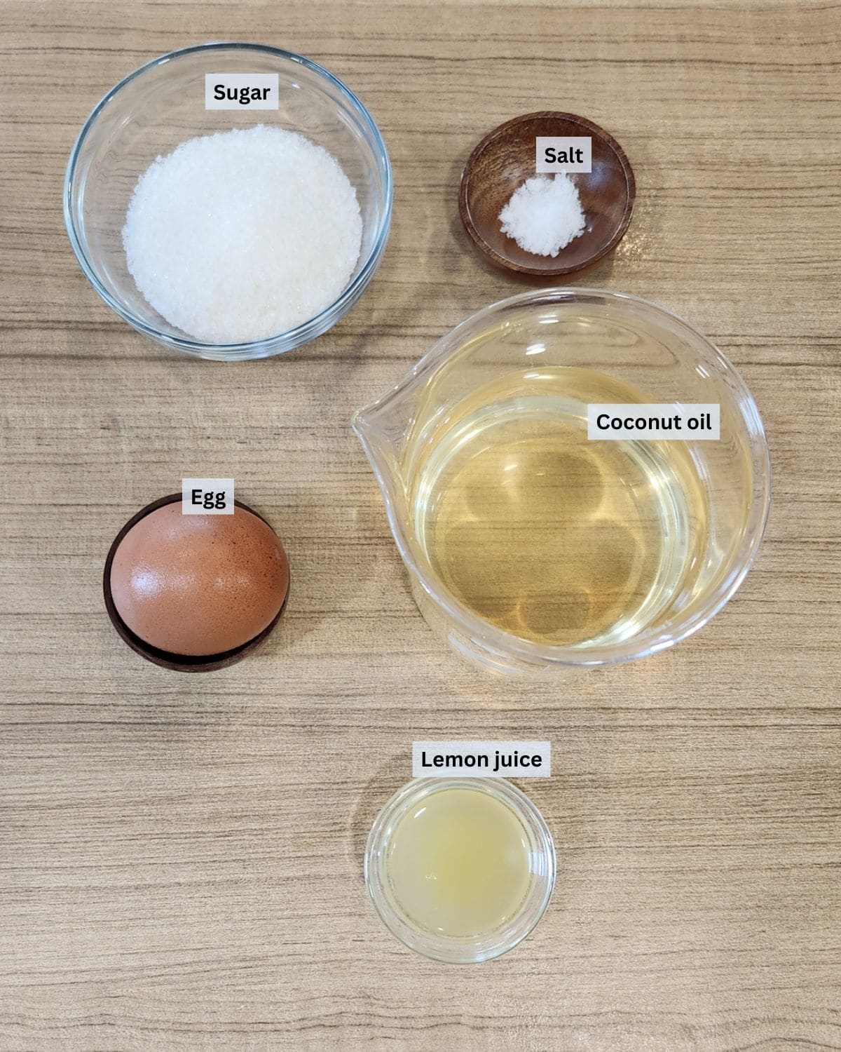Taiwanese sweet mayonnaise ingredients with labels.